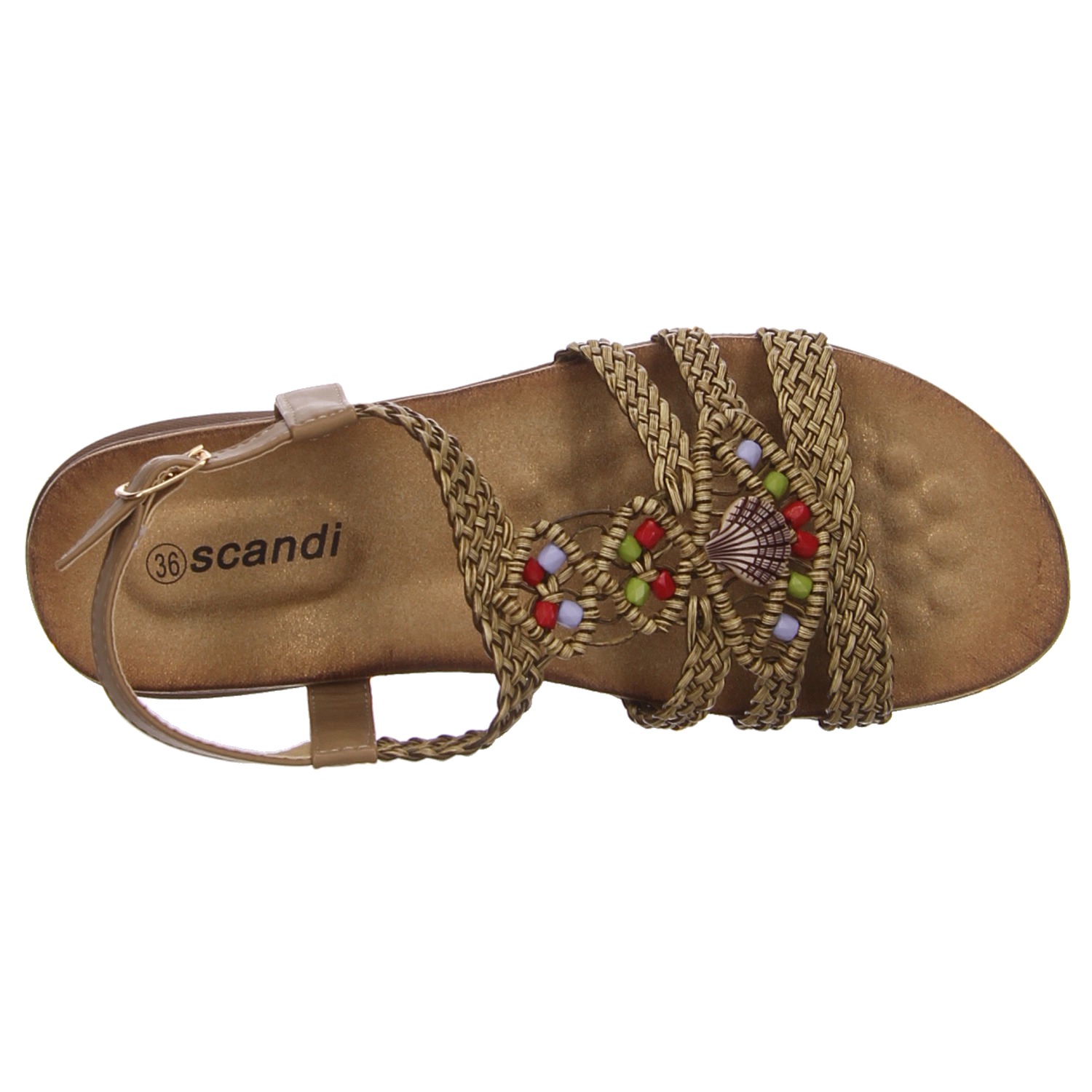 Scandi Sandalen braun braun