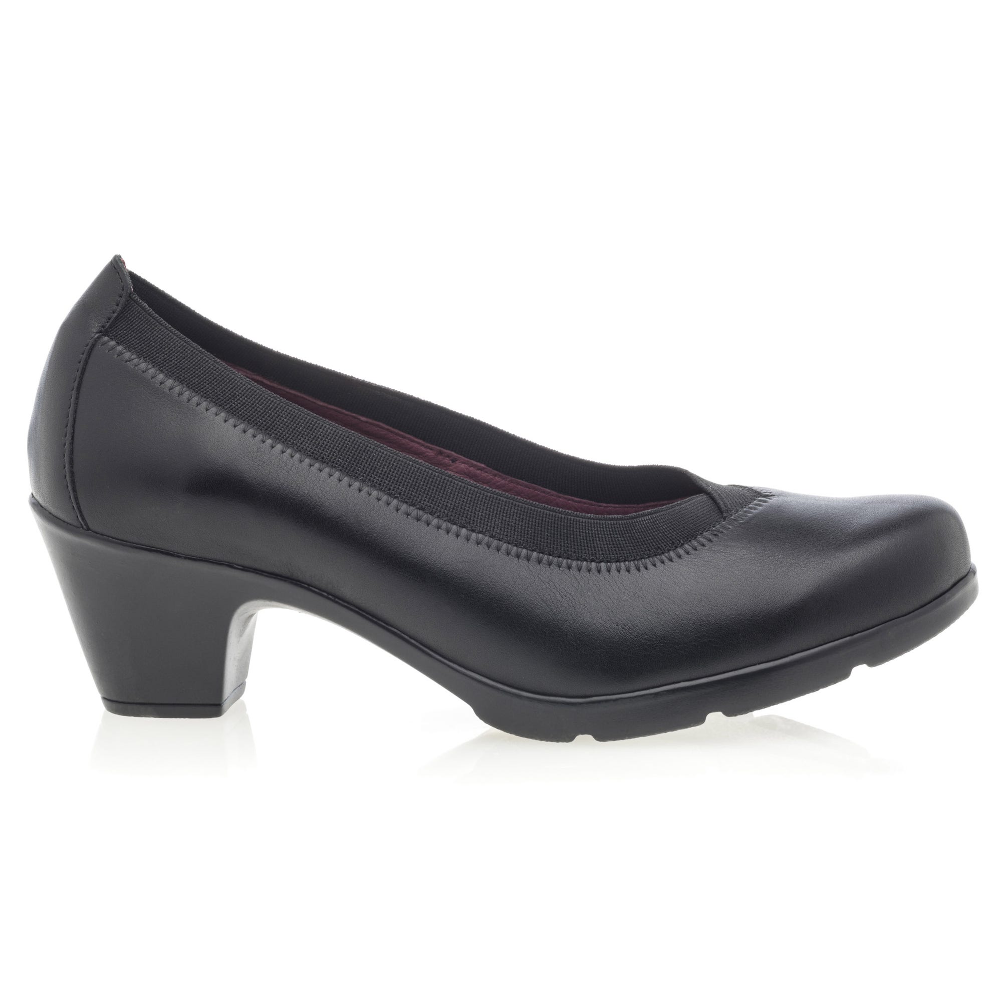 Escarpins à talon Femme en cuir noir
