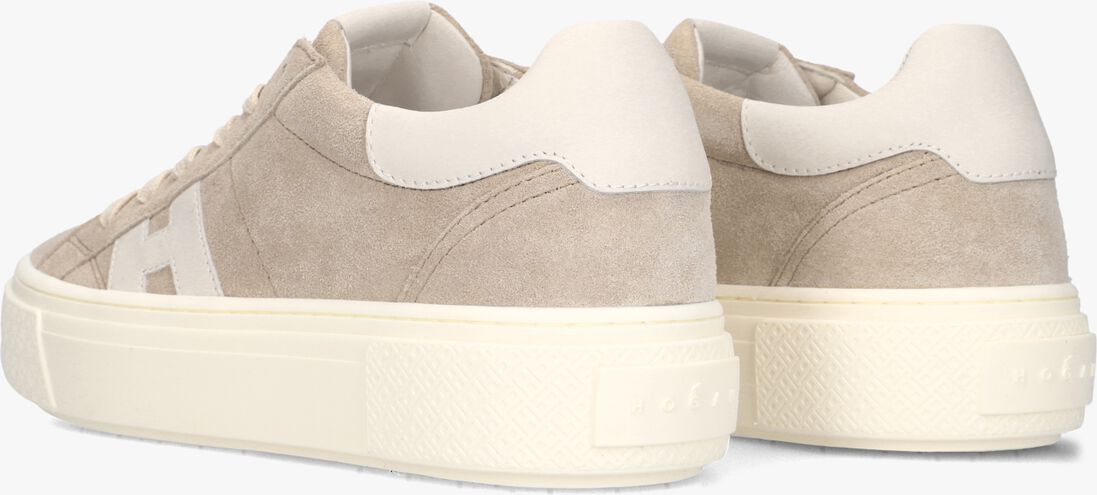 beige hogan lage sneakers h705 allacciato h