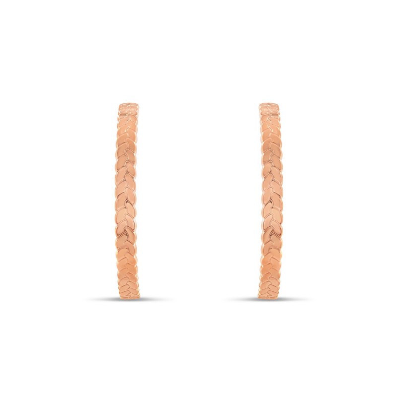 Boucles d'oreilles Aleyna plaqué or rose