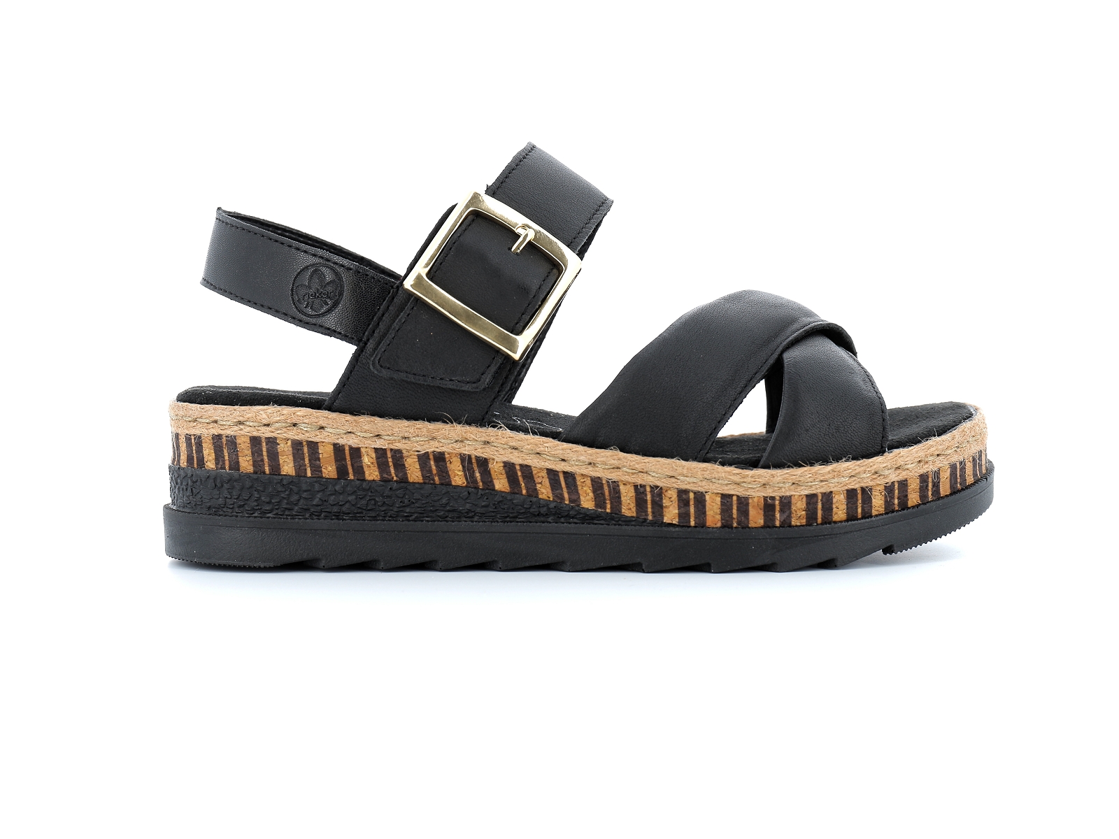Rieker-V7951 Cuir Noir