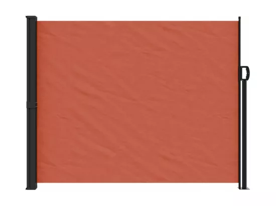 Auvent latéral rétractable terre cuite 160x600 cm