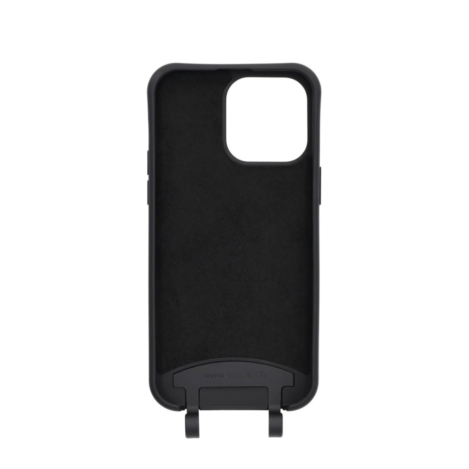 iPhone 14 Pro Max Handy Hülle Elegantes Case mit abnehmbarem Necklace Adapter - Black / Gold