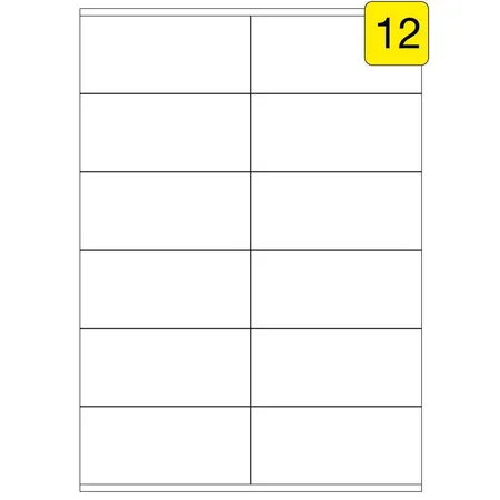 Wäsch Etiketten DIN A4, 105 x 48 mm, 600 Stück