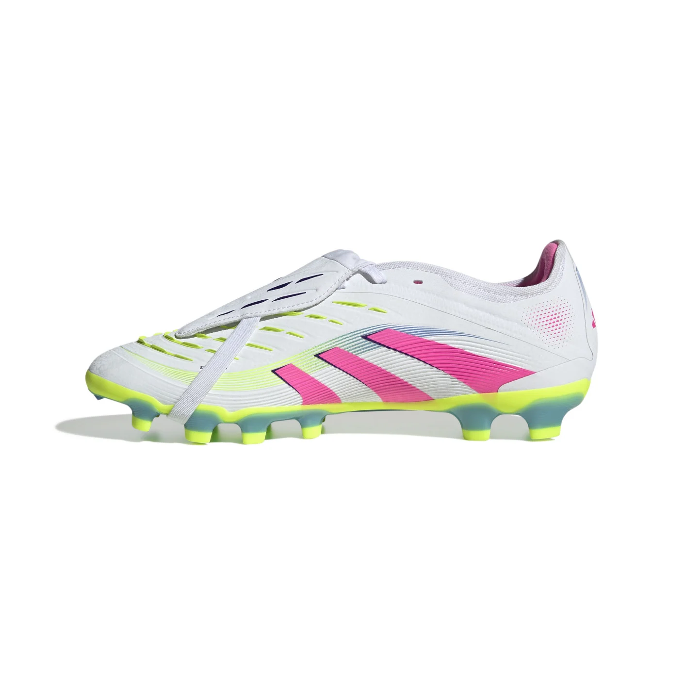 Adidas Predator Pro FT Gras / Kunstgras Voetbalschoenen (MG) Wit Roze Neongeel