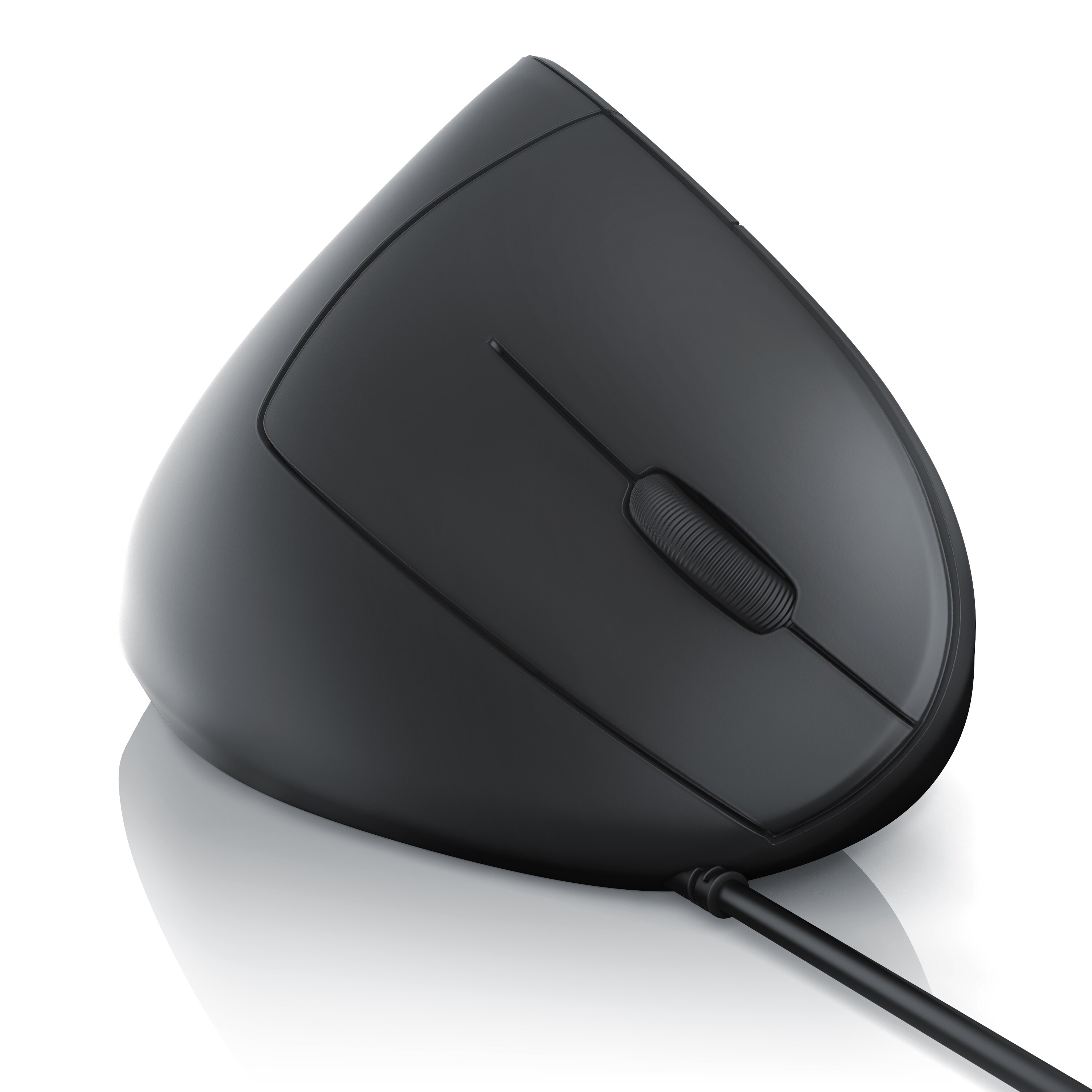 CSL ergonomische Maus kabelgebunden, optische vertikale Mouse, Vorbeugung gegen Mausarm/Tennisarm (RSI)