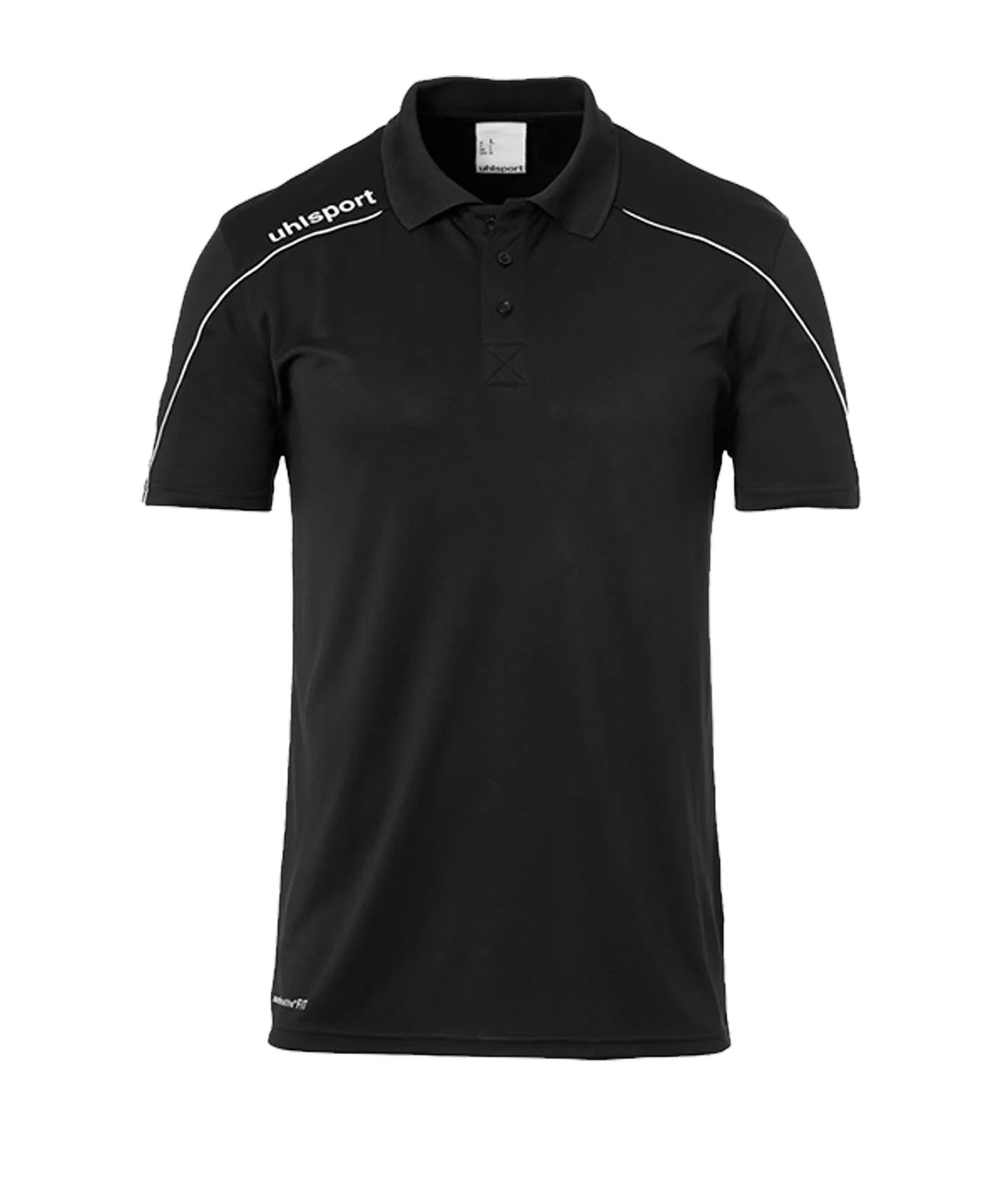 uhlsport Stream 22 Poloshirt Schwarz Weiss F01