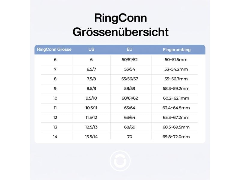 RingConn Smart Ring Gen 2 Air Grösse 12 Gold Ultradünner Smart Ring mit Gesundheitsüberwachung