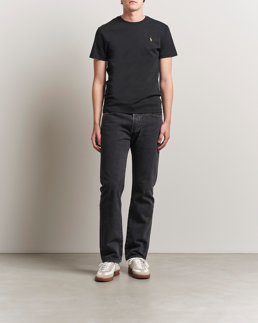 Polo Ralph Lauren Luxury Pima Cotton Crew Neck T-Shirt Black