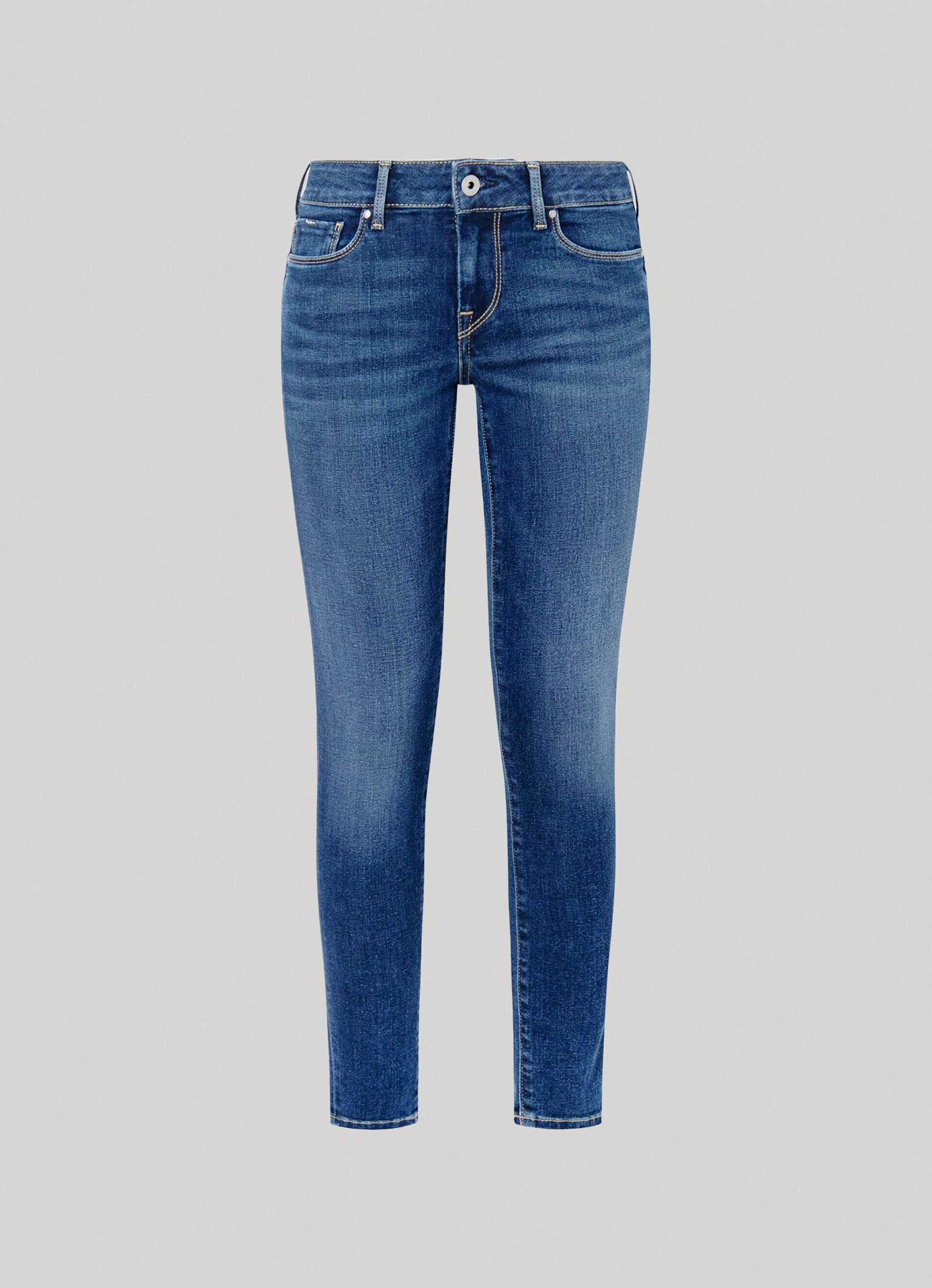 Calça jeans skinny SOHO FIT de cintura média - jeans