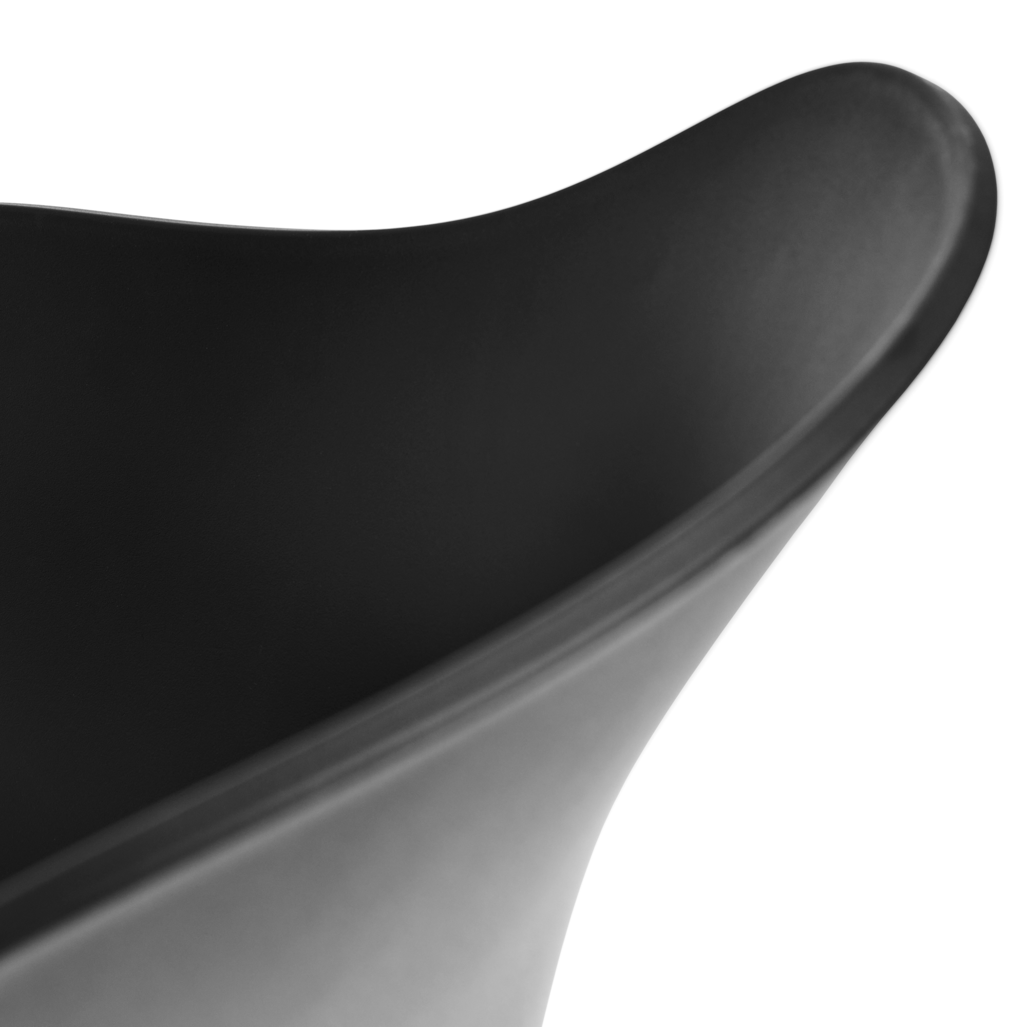 Eetkamerstoel AAC 226 zwart gepoedercoat onderstel black 2.0