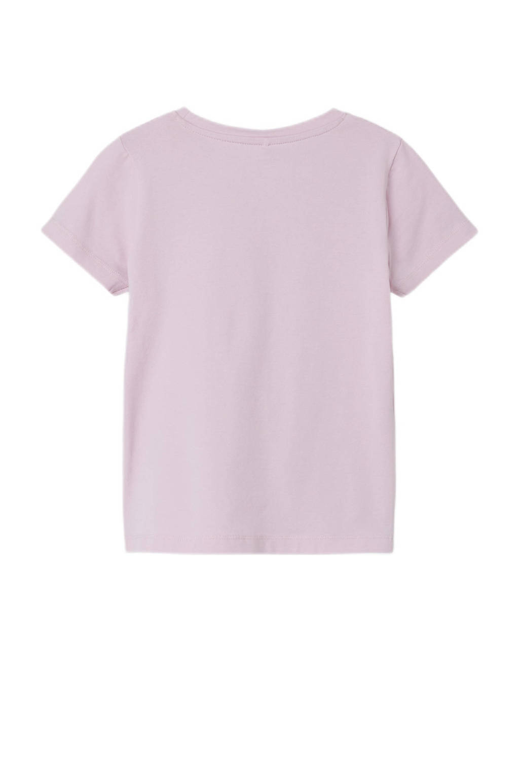 NAME IT T-shirt NMFFRANSISCA met printopdruk en 3D applicatie lichtroze