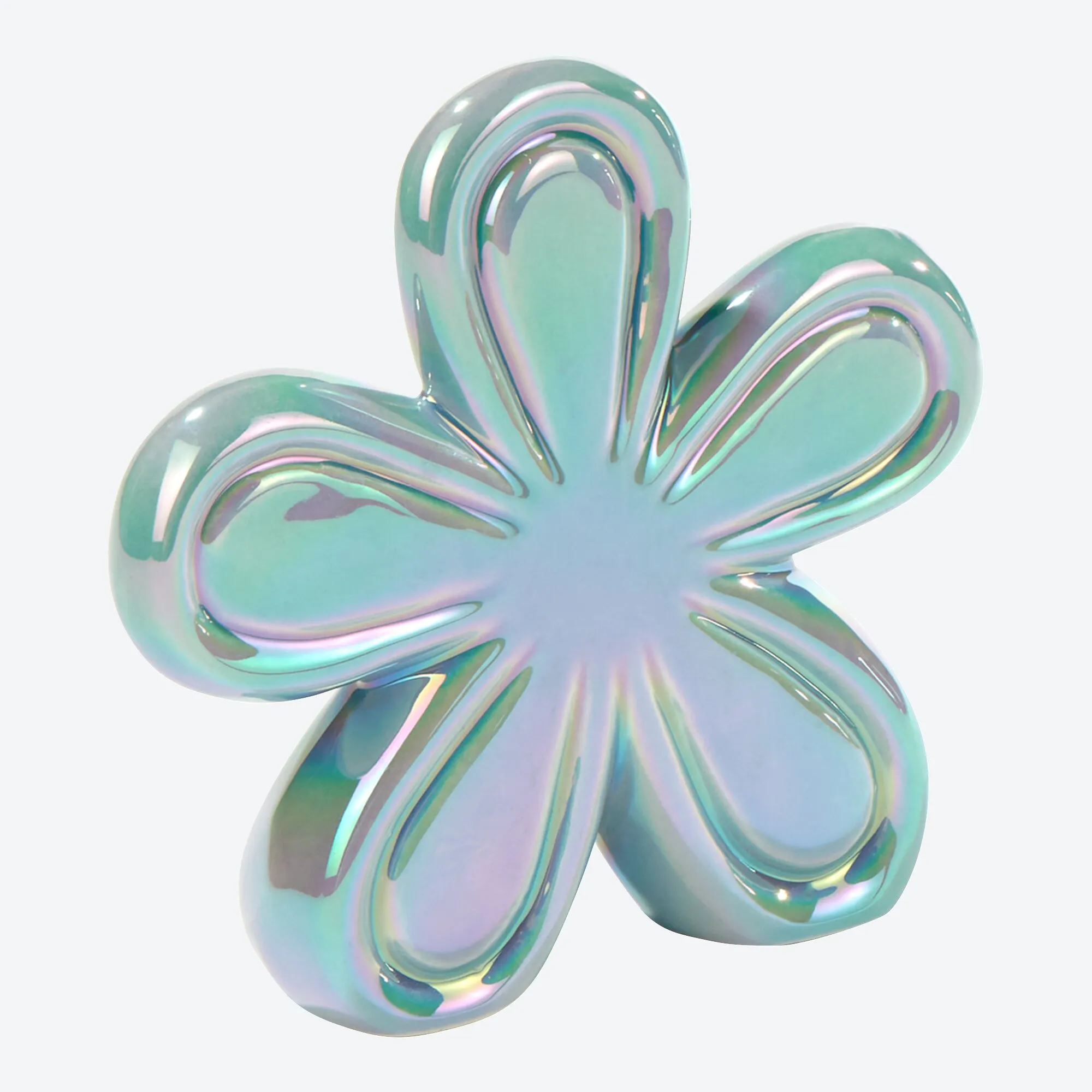 Deko-Blume in Perlmutt-Optik, ca. 12x3x12cm