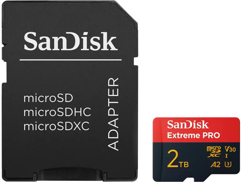 SanDisk microSDXC-Karte Extreme PRO 2000 GB Professionelle microSDXC-Speicherkarte mit 2000 GB Kapazität