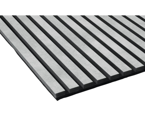 Fjordwall akoestisch paneel laminaat betongrijs 2400 x 600 x 20 mm