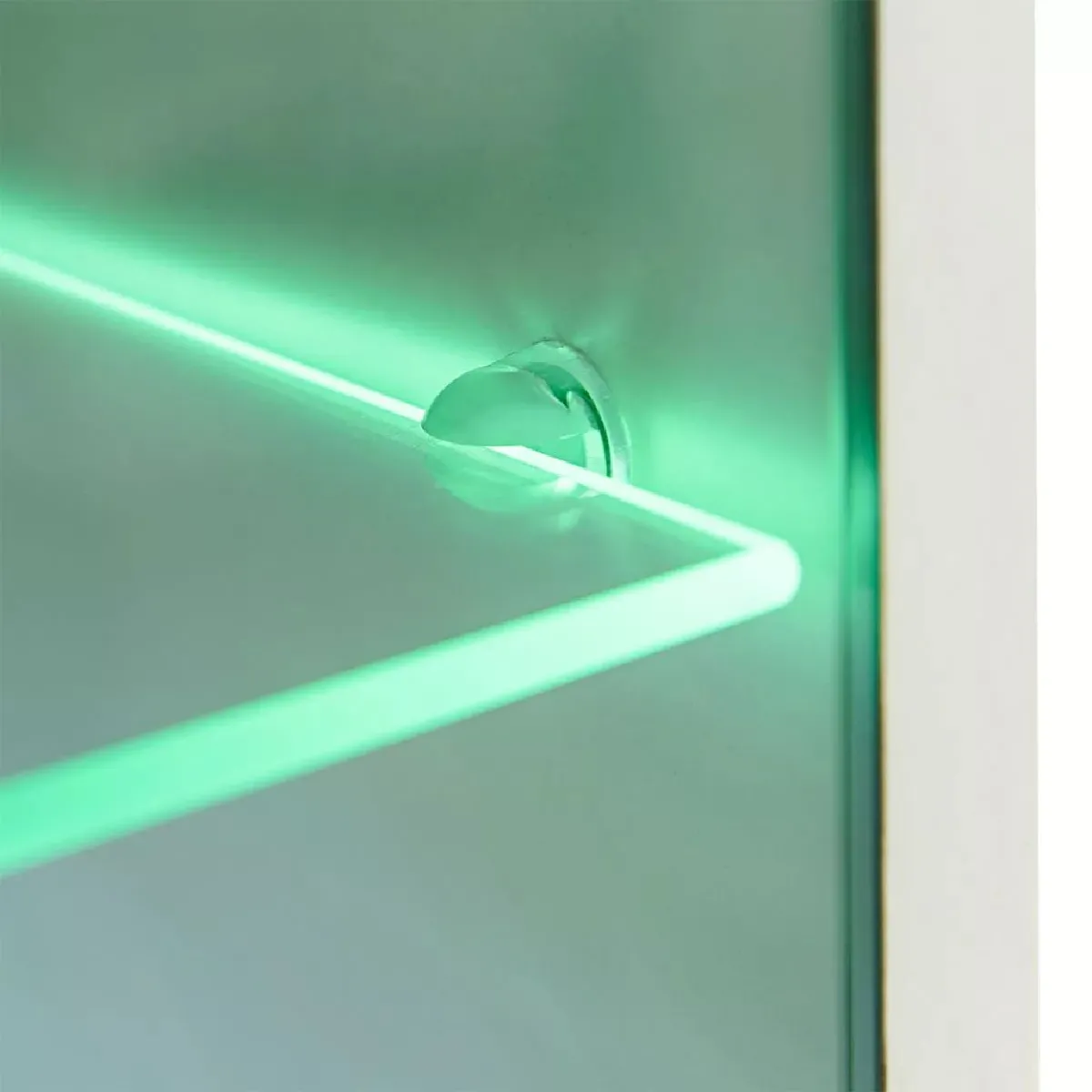 Helloshop26 Vitrine murale - LED Noir/Blanc