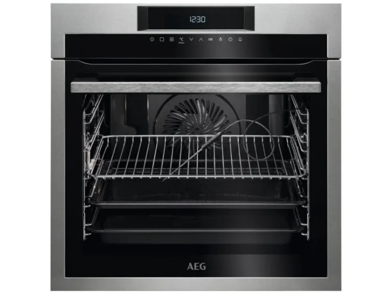 AEG 7000 SenseCook BPE642120M - Ovn - til indbygning - niche - bredde: 56 cm - dybde: 55 cm - højde: 59 cm - med selv-rengøring - Klasse A  - rustfrit stål
