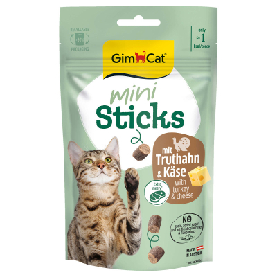 GimCat Mini Sticks Truthahn & Käse 50g