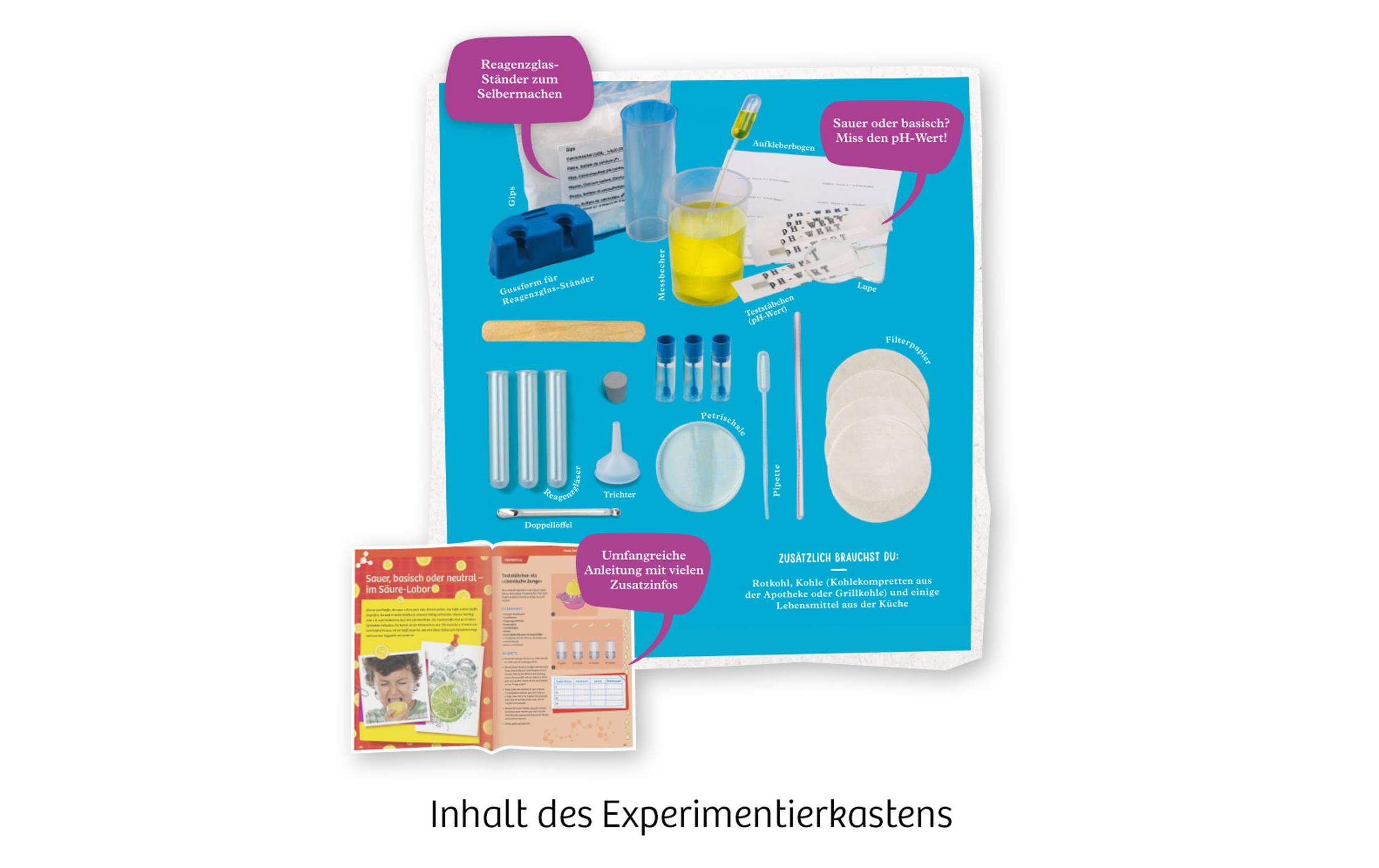 Experimentierkasten Mein erstes ChemielaborEinfache und spannende Experimente aus dem Alltag