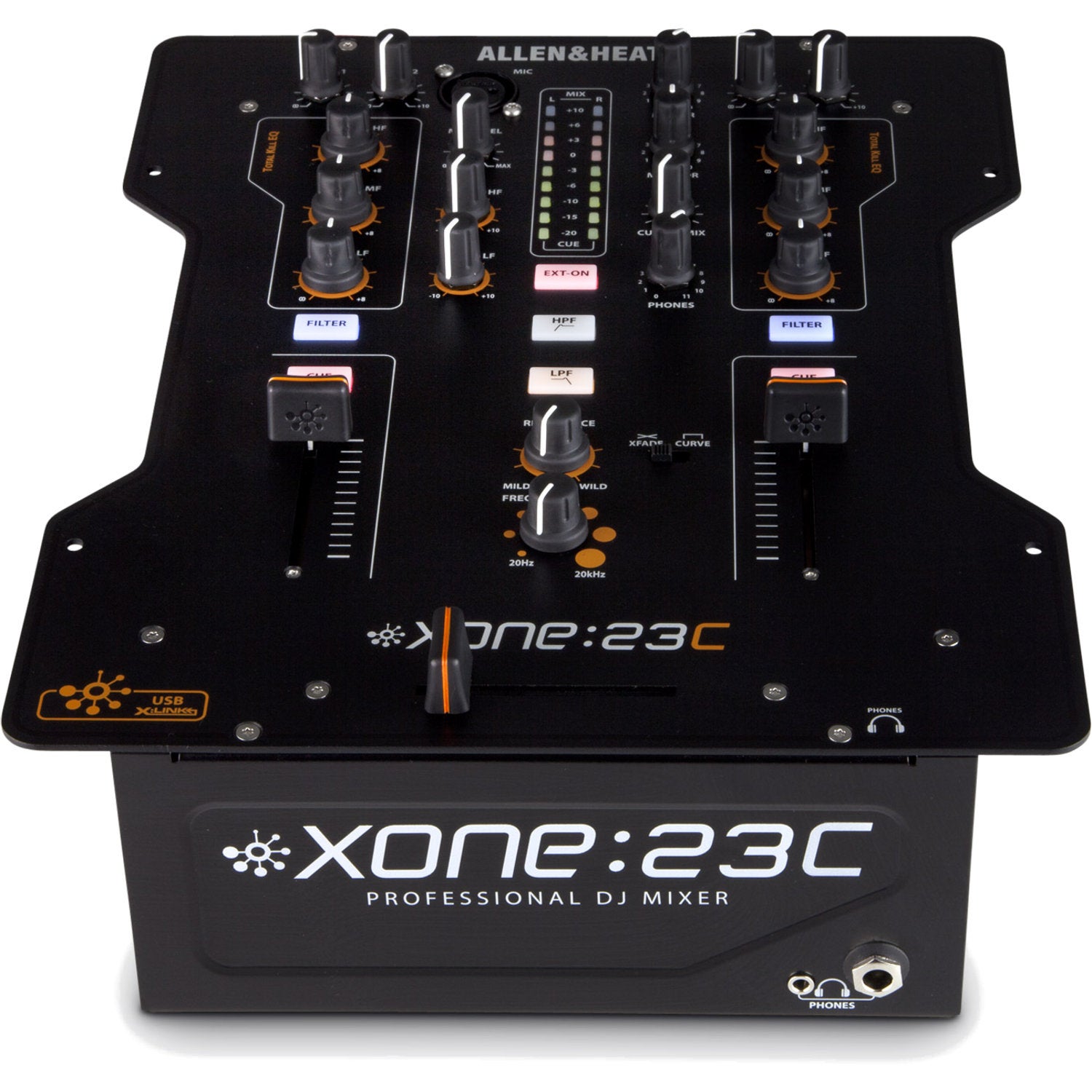Allen & Heath Xone:23C DJ-mixer + stofkap