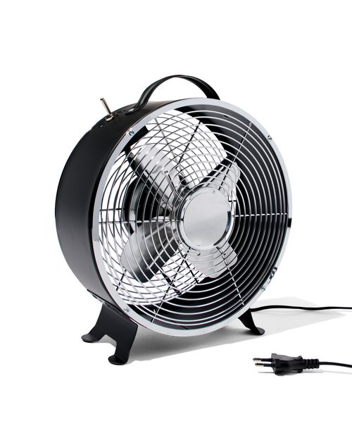 ventilateur de table rétro noir Ø25.8cm
