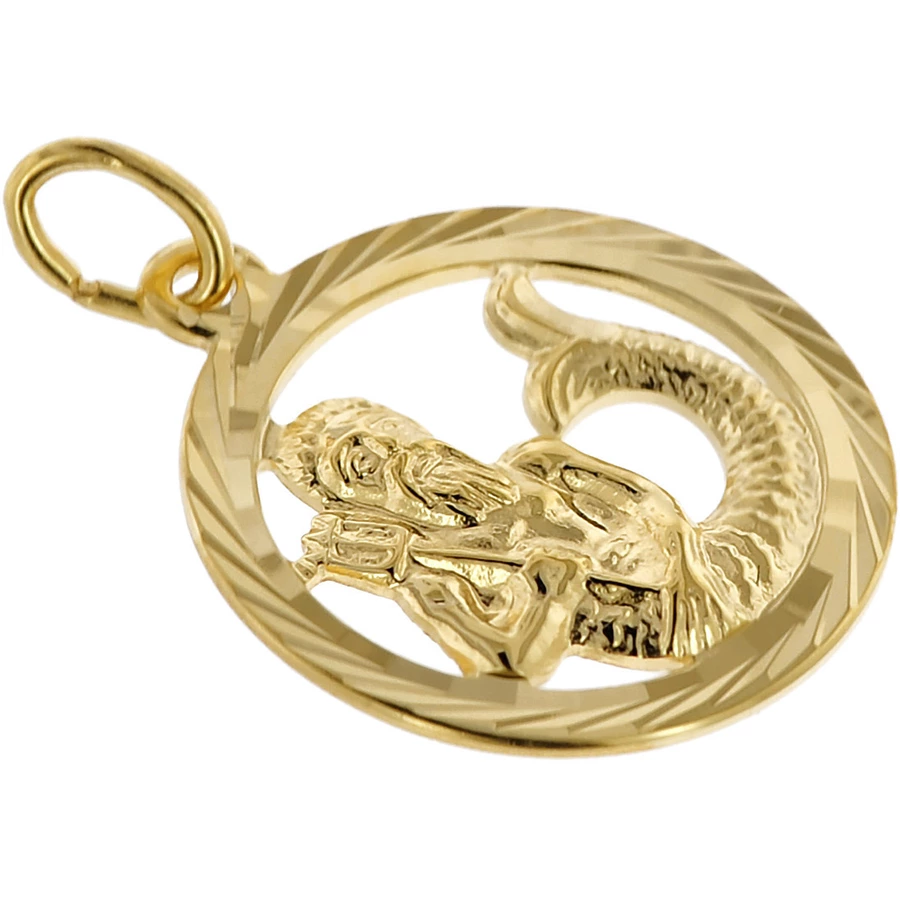trendor Sternzeichen Wassermann 333 Gold + plattierte Kinder-Kette gold