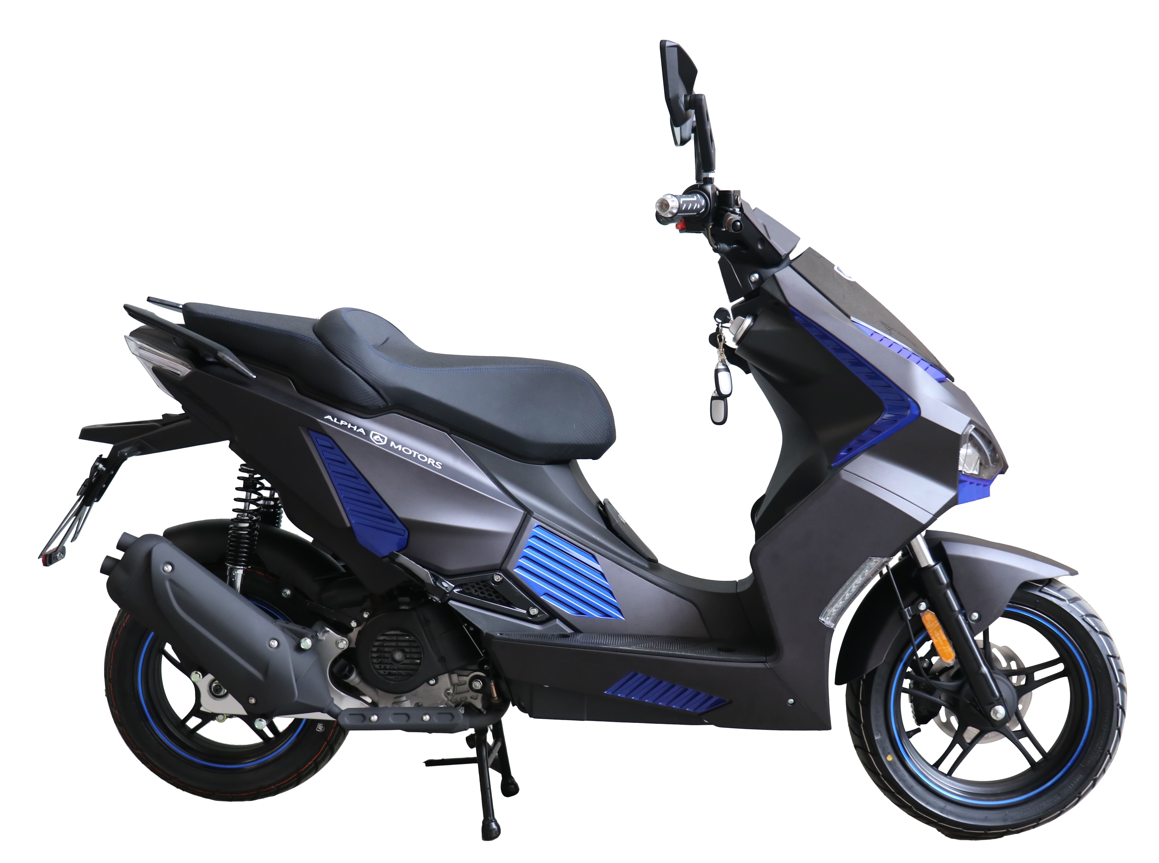 Alpha Motors Motorroller Shark 50 ccm 45 kmh EURO 5 mattschwarz