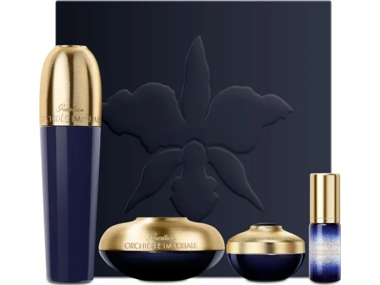 GUERLAIN SET (ORCHIDEE IMPERIALE LOTION 30ML   CONCENTRATE 5ML   CREAM 15ML   CONCENTRATE EYE CREAM 7ML)