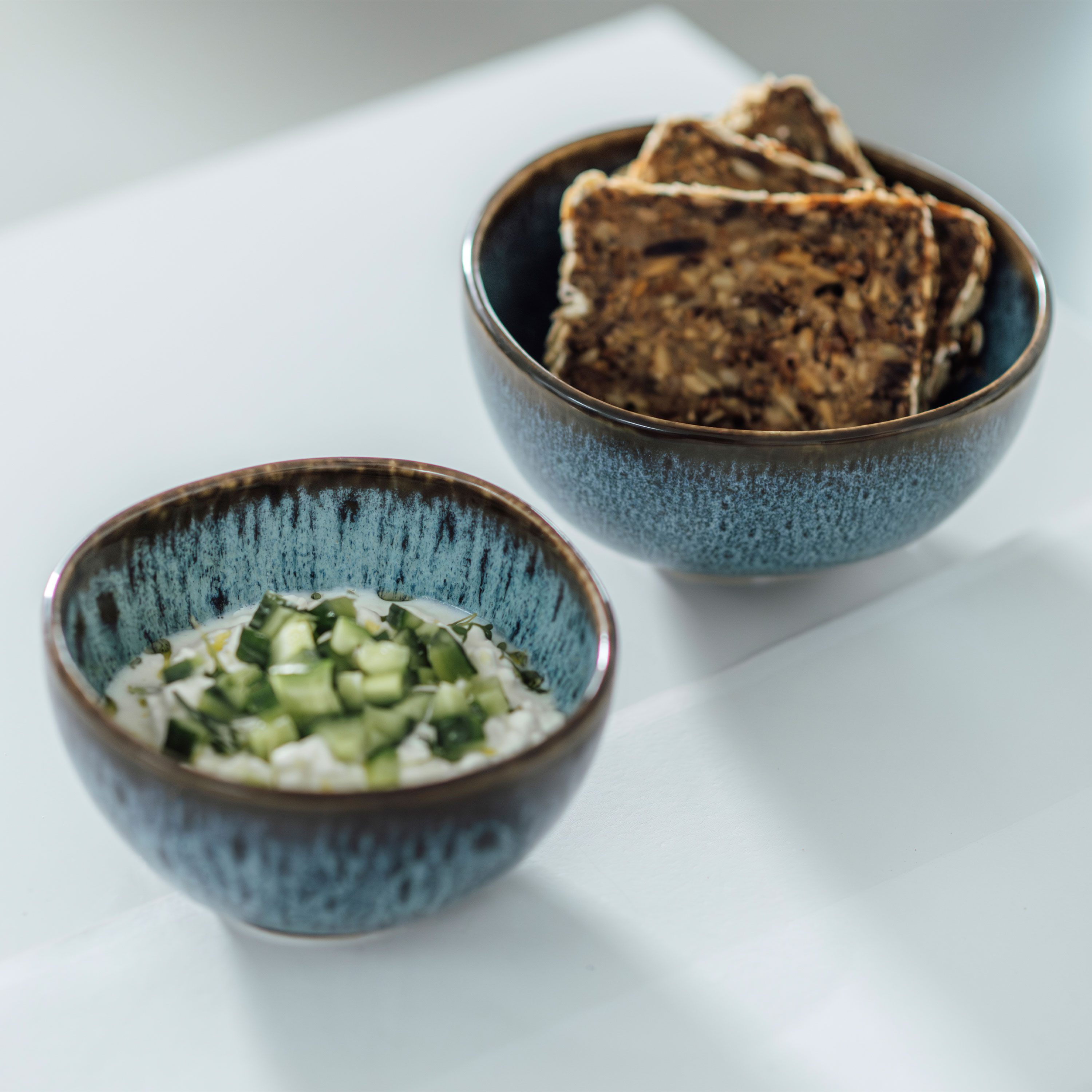 Lave Cereal bowl Blue, 9.5 oz, earthenware