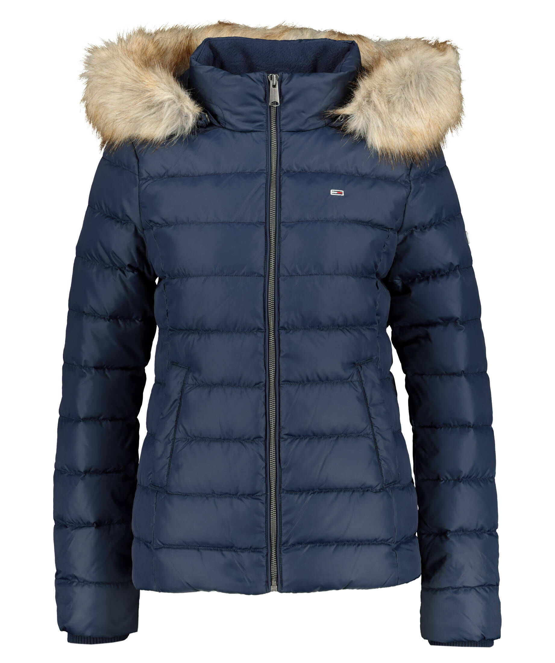 Tommy Jeans| Damen Daunenjacke mit Kapuze TJW BASIC HOODED DOWN JACKET