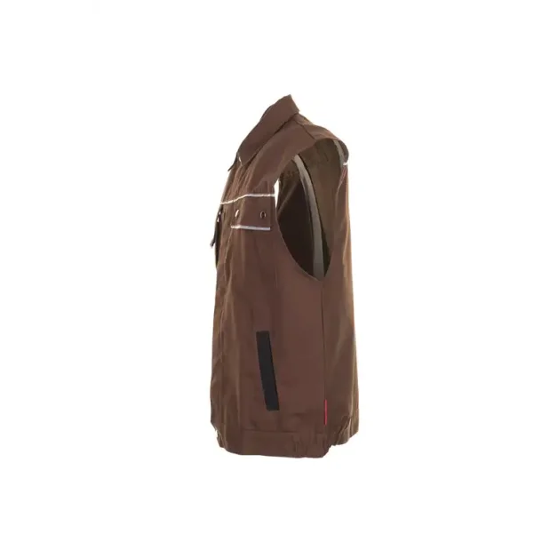2166 Canvas 320 Arbejdsvest - Brun/sort