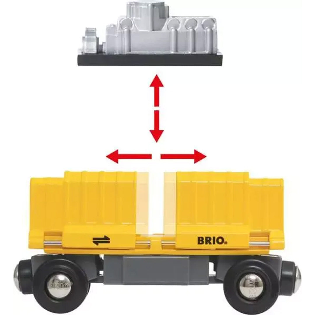 brio vrachttrein met wagons - 7-delig