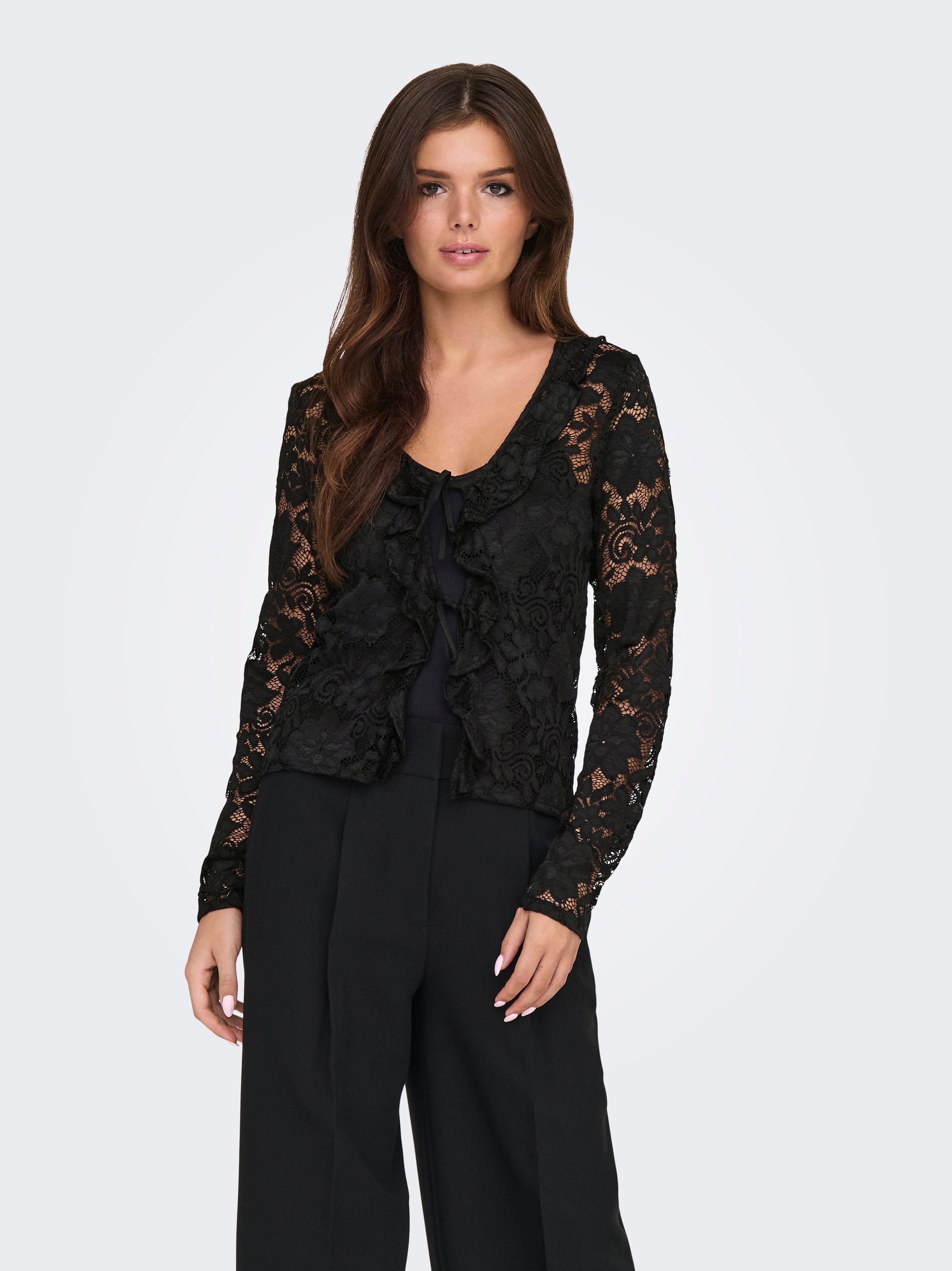 JDYNOE Strickjacke Black