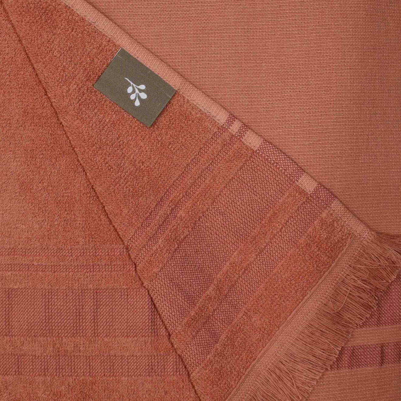 Febronie Fouta éponge Faro rose - 100x180 cm