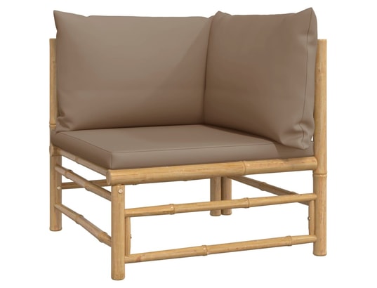 LES TENDANCES - Salon extérieur Salon de jardin-brun-5 places-55x65x30-490631