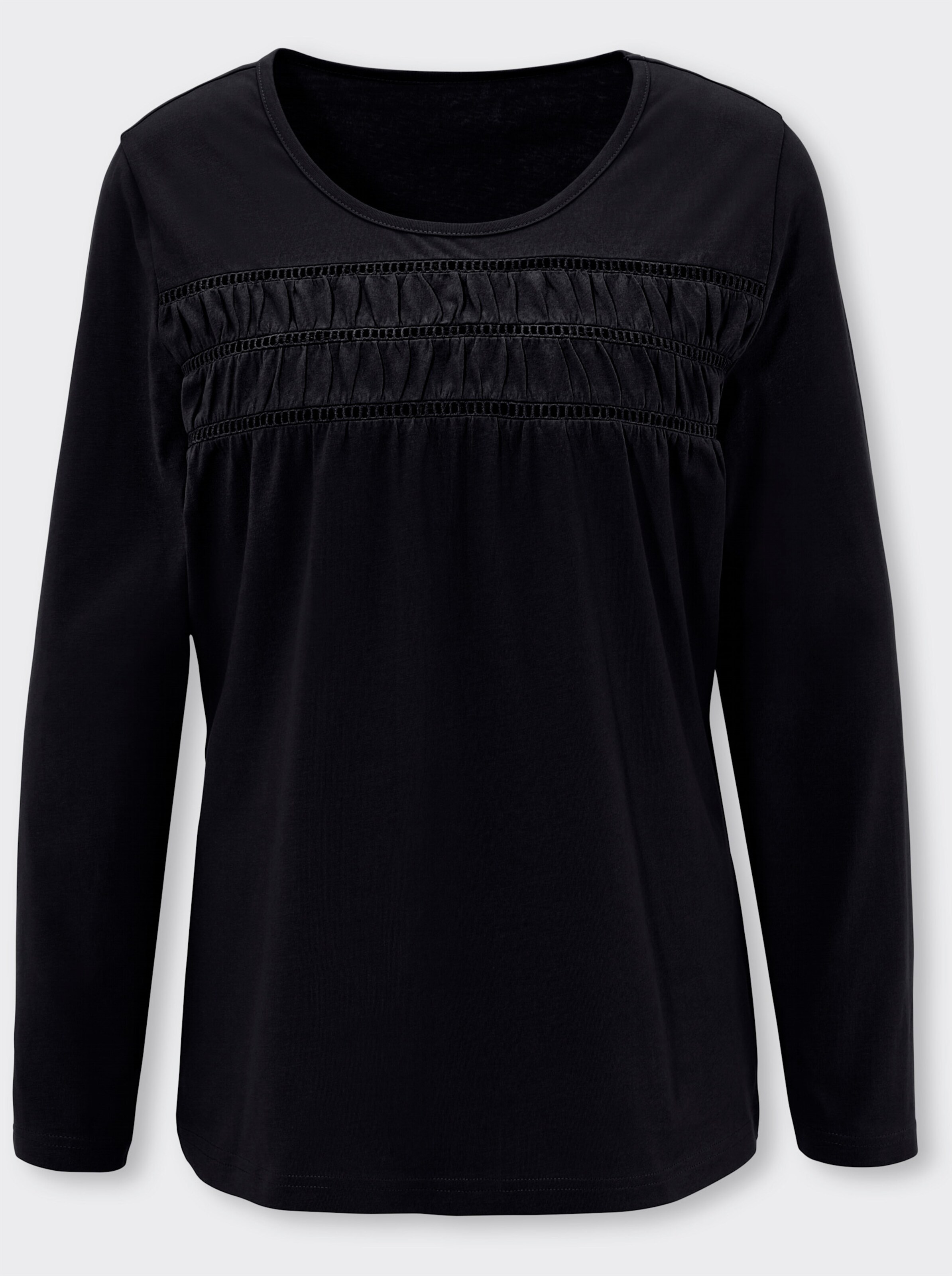 Langarmshirt mit Raffungen