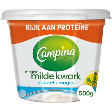 Campina Magere Milde Kwark Naturel 500 g