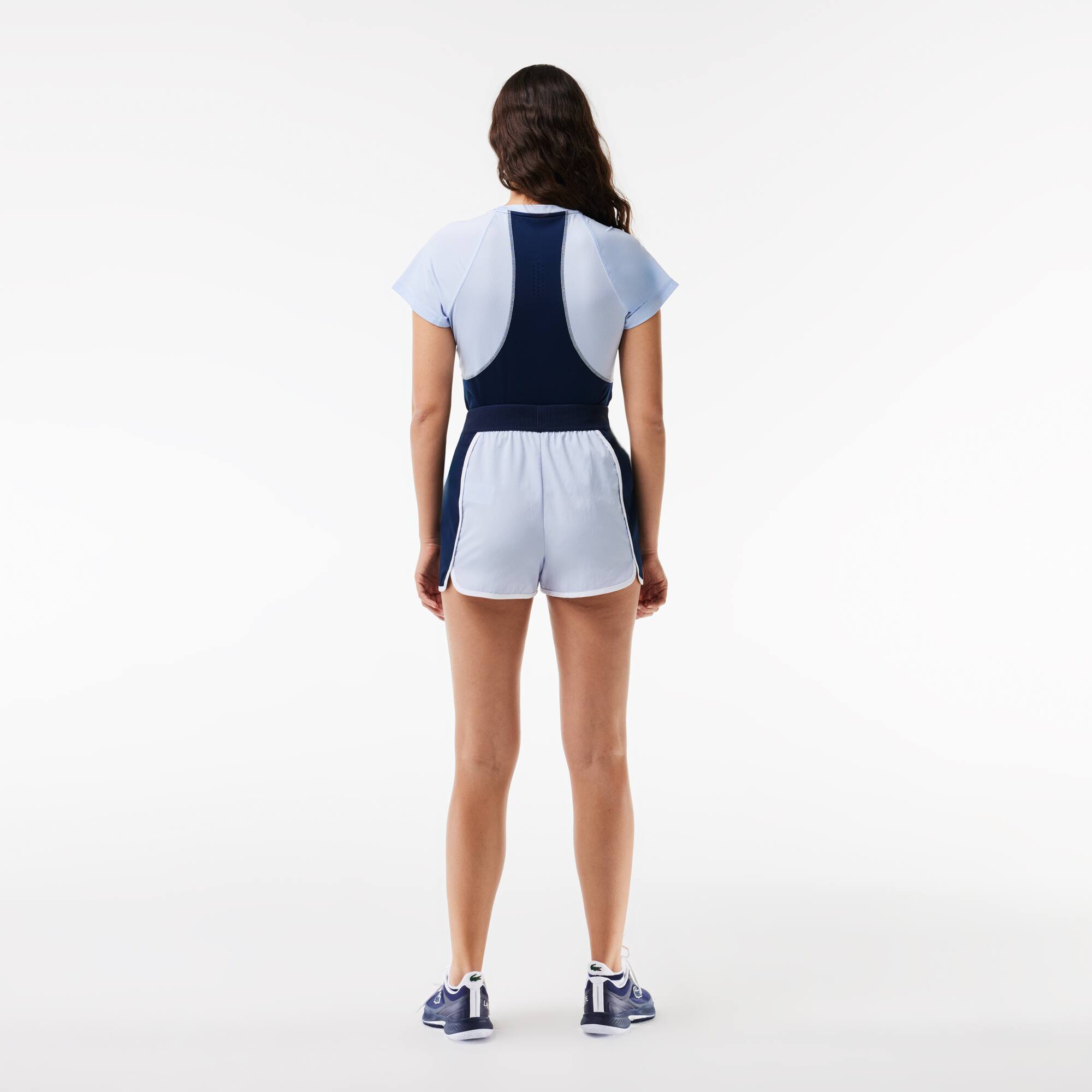Short Sport color-block Ultra-Dry stretch Shorts - Bleu - Lacoste - Femme