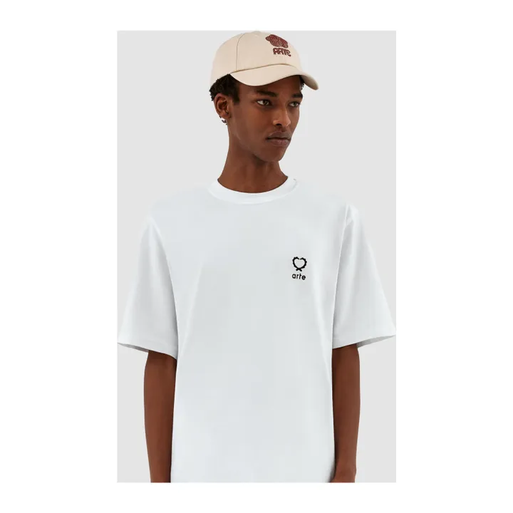 Arte Antwerp Casquette Circle Flower Embroidery | Ecru