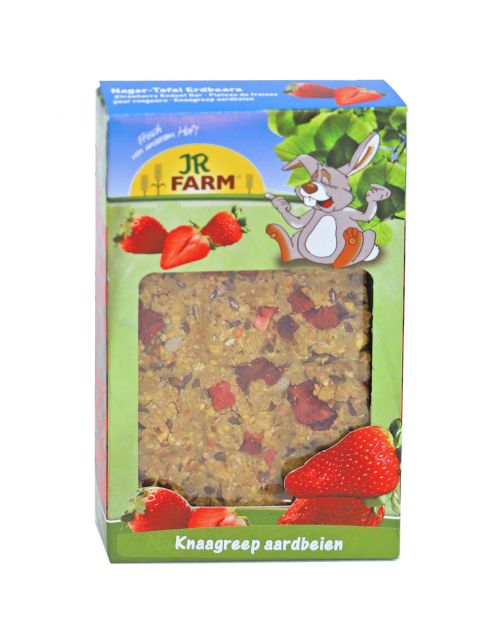 Jr Farm Knaagreep - Ruwvoer - Aardbei 125 g
