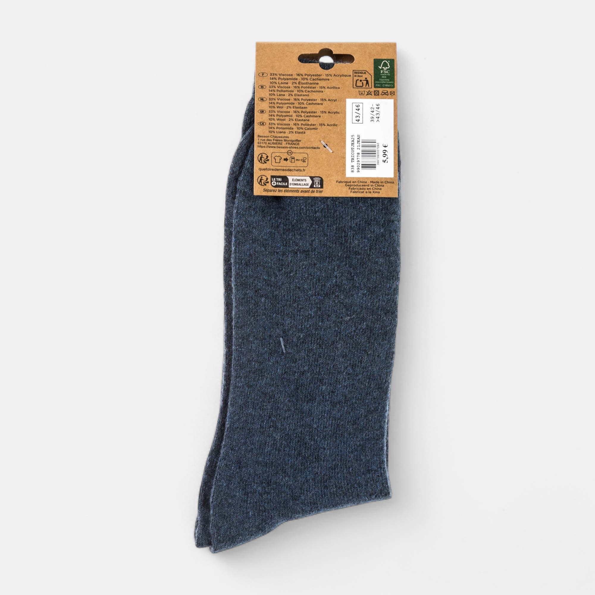 Chaussettes Homme jeans