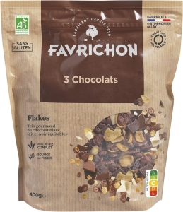 Favrichon Flakes 3 Schokolade, 400 g