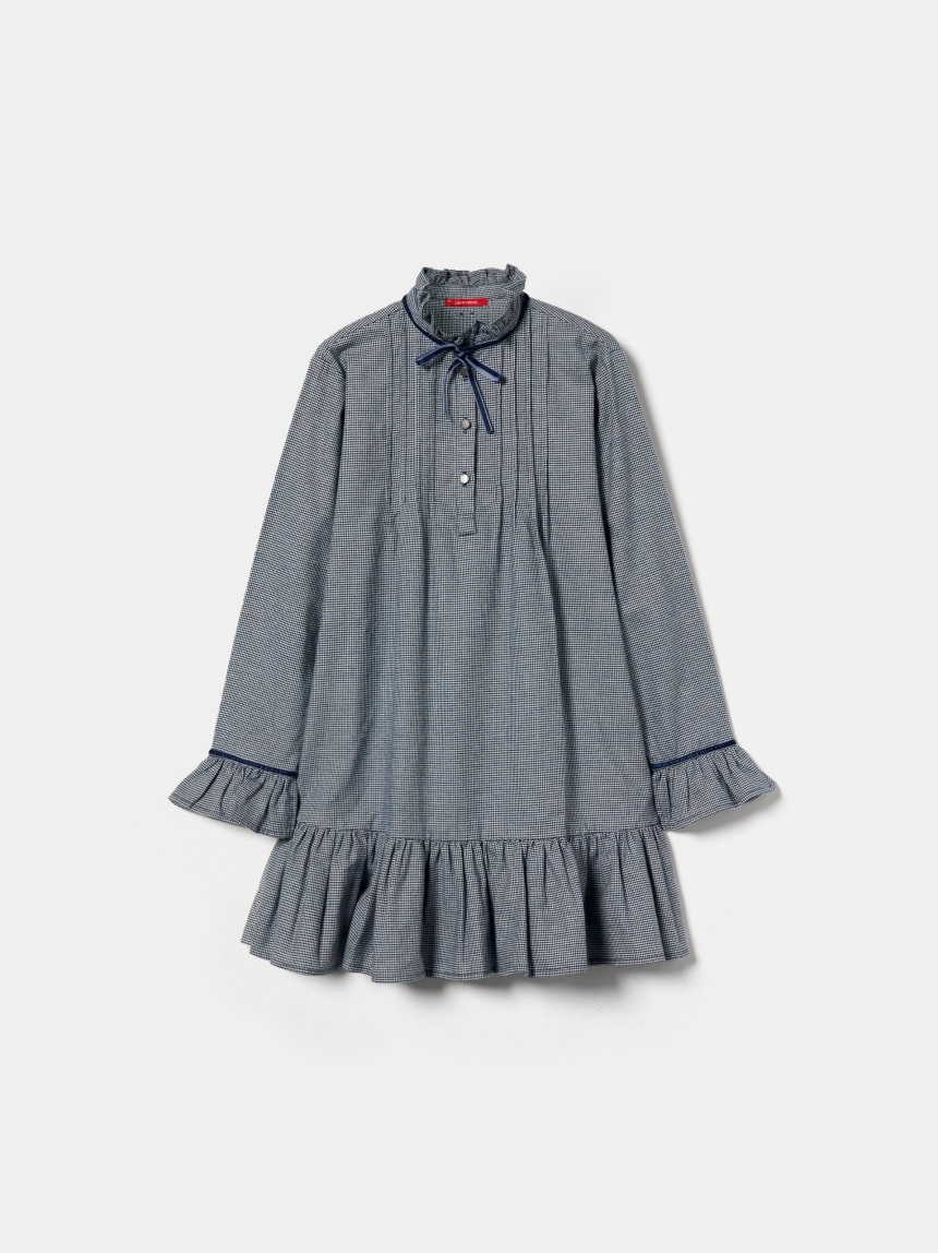Vestido vichy manga comprida
