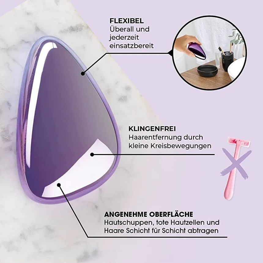 HOMTEC - Glazen Kristal Lichaamshaar Scheerapparaat