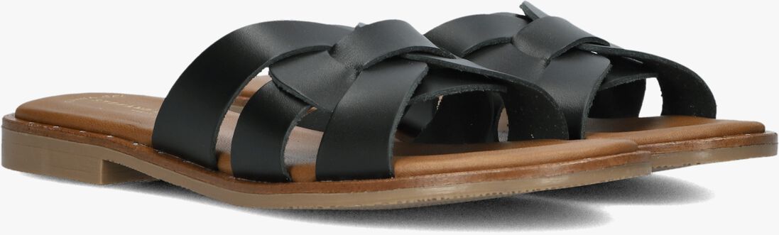 zwarte stefano lauran slippers led knoop slipper