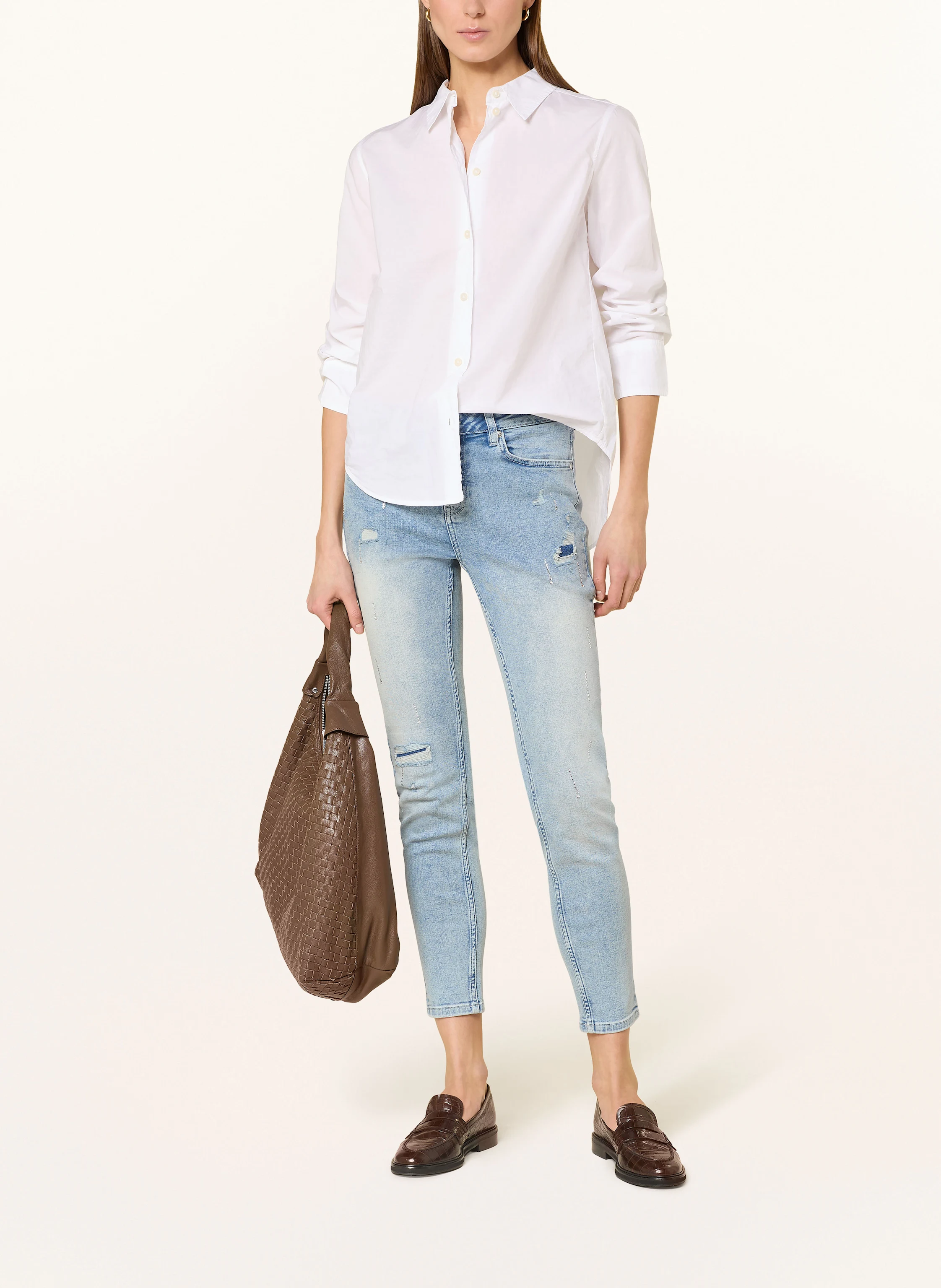 monari Jeans mit Schmucksteinen