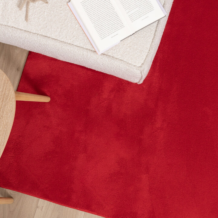 Wasbaar vloerkleed - Vivid Rood