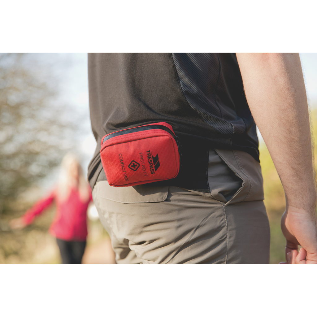 (23-tlg. Set) HELP Verbandtasche Erste Hilfe Outdoor Reise Notfall Set - Rot