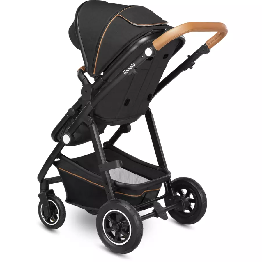lionelo Kombikinderwagen Amber 3 in 1 Grey Graphite inklusive Wheelblades