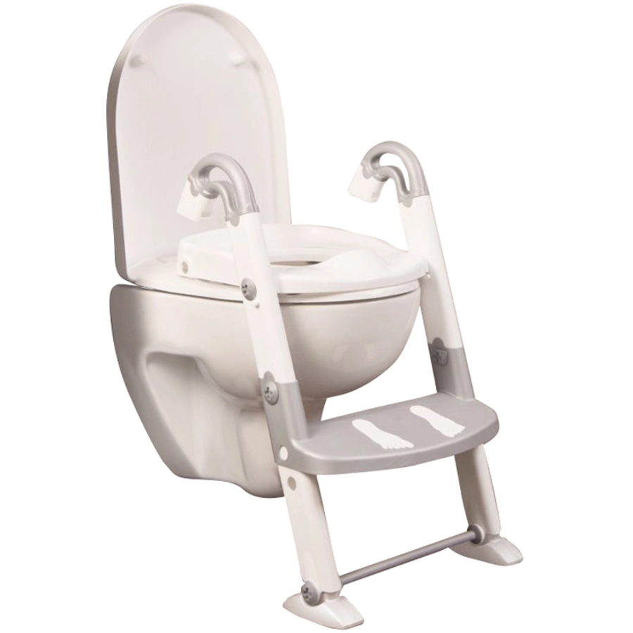 Rotho Babydesign Toilettentrainer Kidskit 3-in-1 silbergrau  weiß